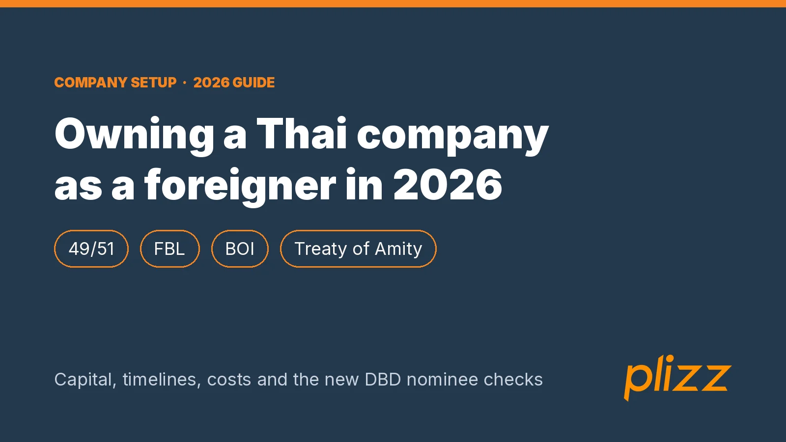 Owning a Thai company as a foreigner in 2026