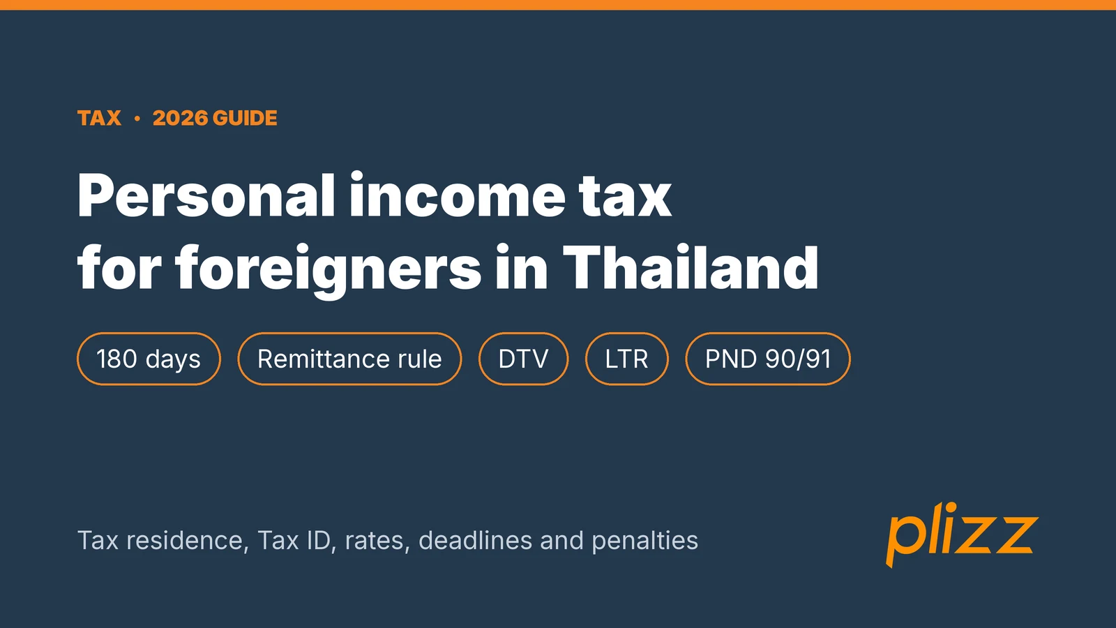 ภาษีเงินได้บุคคลธรรมดาสำหรับชาวต่างชาติในประเทศไทย ปี 2026